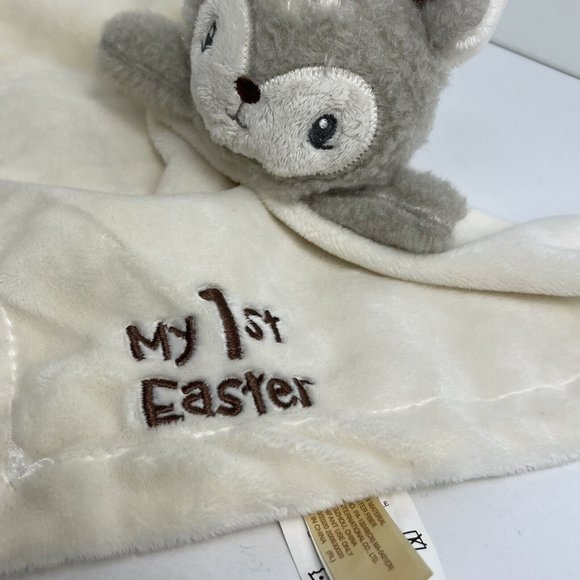Dan Dee Way To Celebrate Lovey Security Blanket My 1st Easter Deer Rattle Soft - Picture 3 of 12